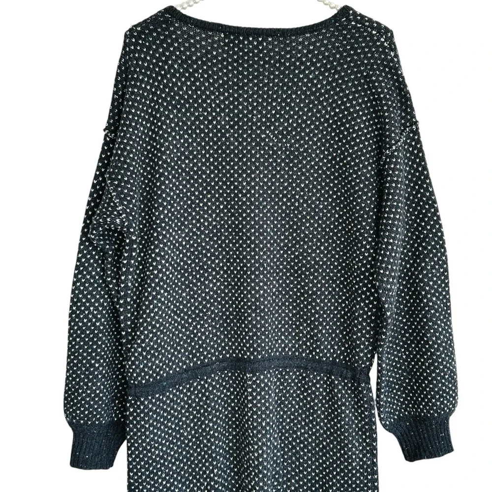 WildFox Y2k Birdseye Knit One Piece Pajama Small Lounge Wool‎ Silk  Leisure Gray